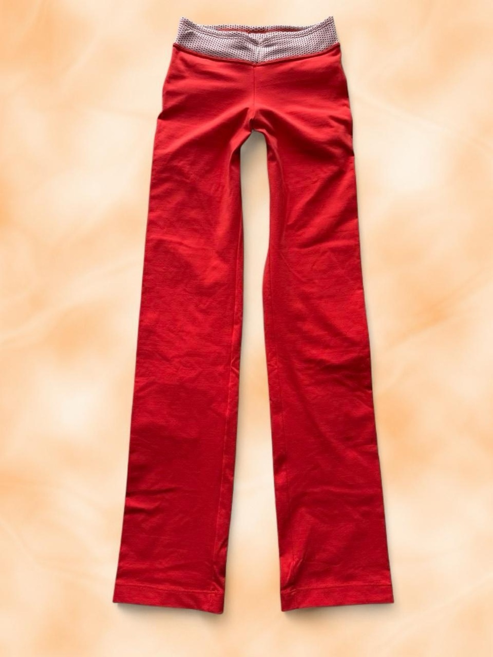 jesmir fashion orange y2k straight leg yoga pants
